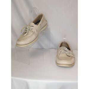 Sperry Top Sider Off White Men's Boat Shoes Size 10.5